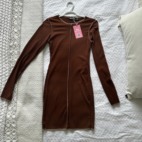 Brown mini dress - Picture 4 of 4